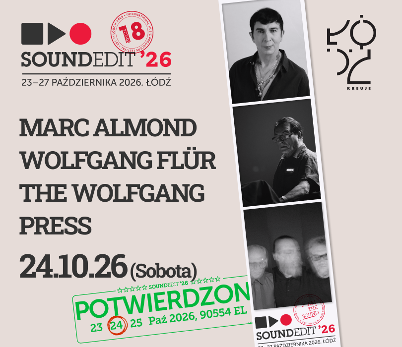 Soundedit ’26: Marc Almond, The Wolfgang Press i Wolfgang Flür
