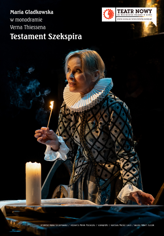 „Testament Szekspira” i spotkanie z Marią Gładkowską