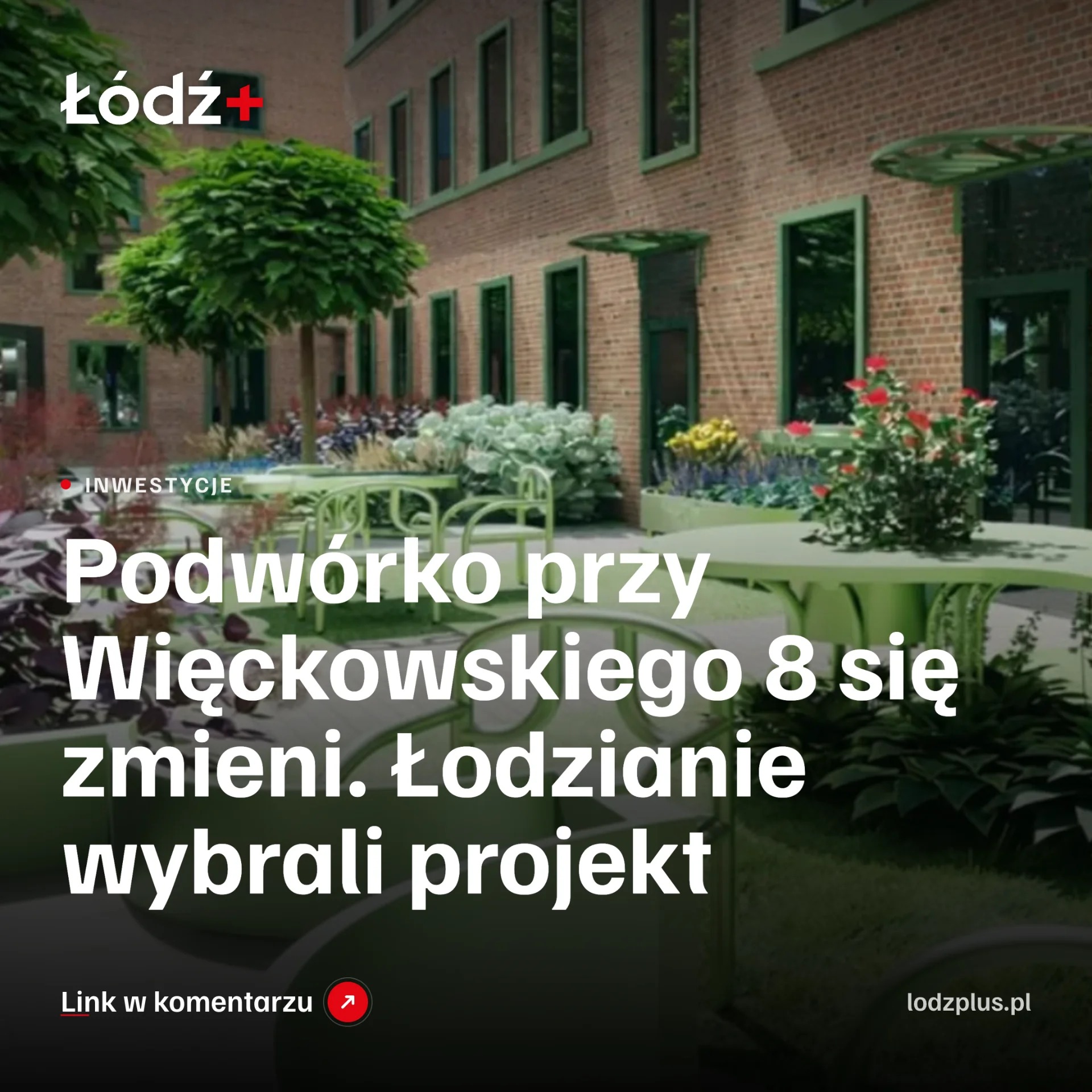 Podwórko przy Więckowskiego 8 się zmieni. Łodzianie wybrali projekt episode artwork