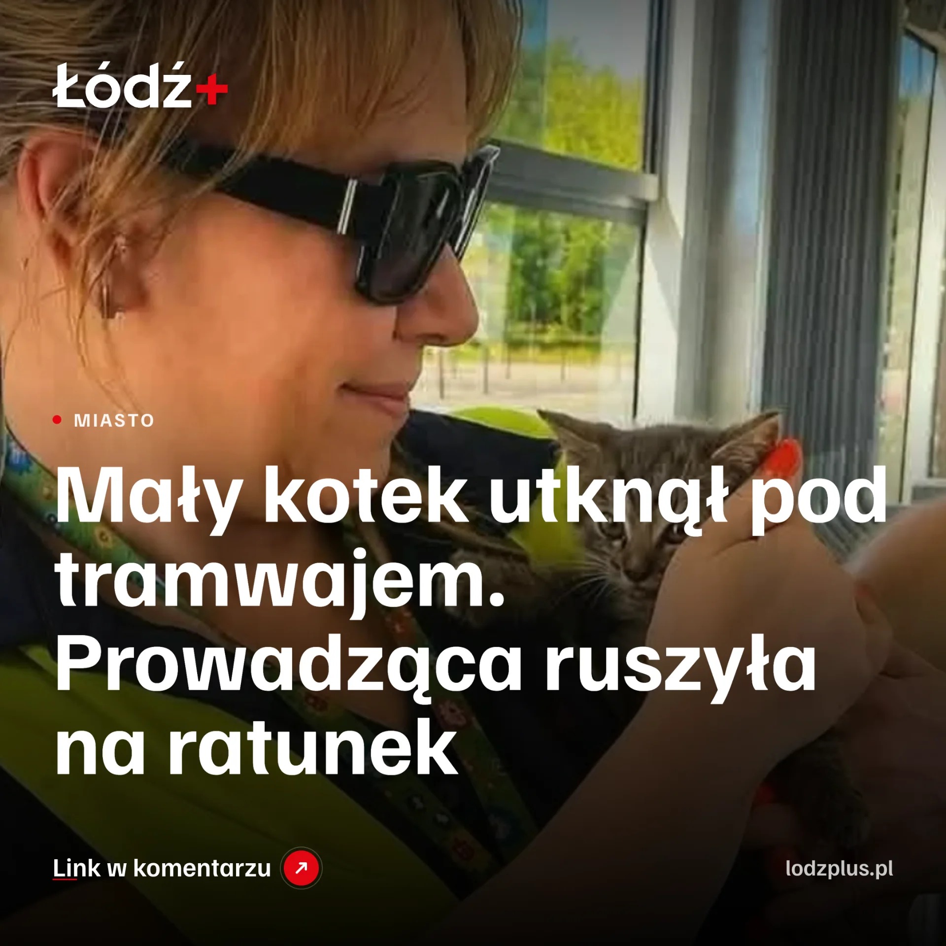 Mały kotek utknął pod tramwajem. Prowadząca ruszyła na ratunek episode artwork