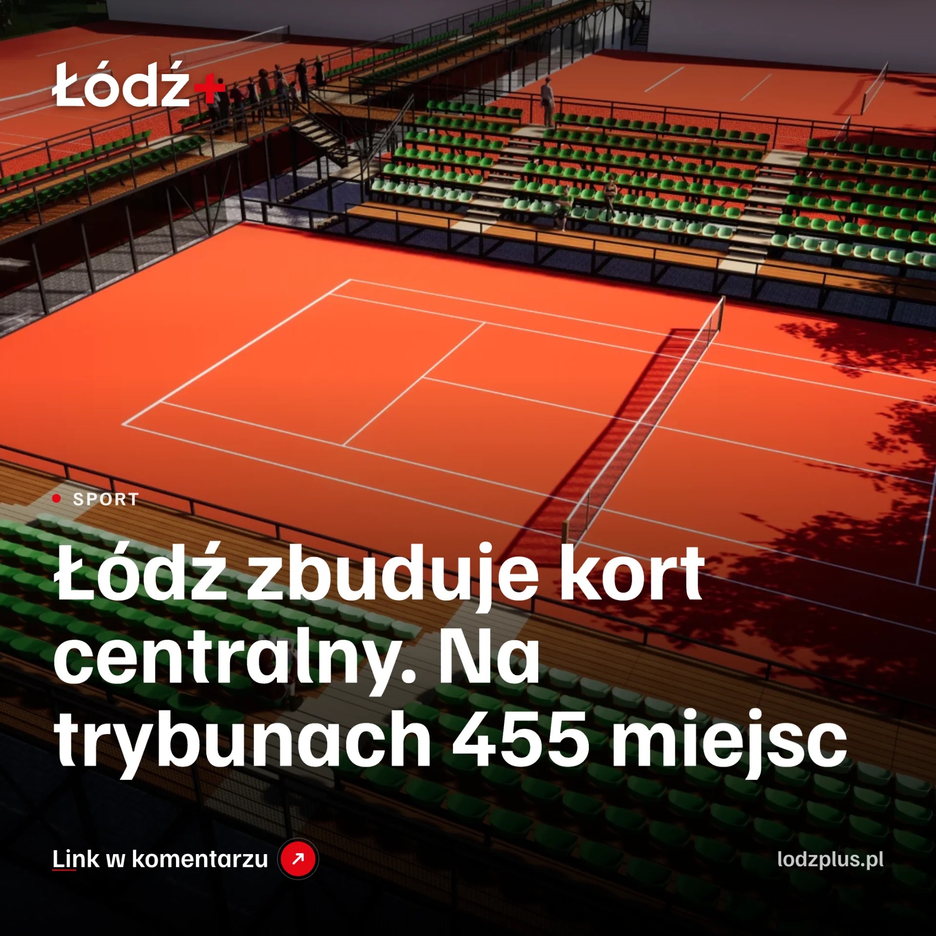 Łódź zbuduje kort centralny. Na trybunach 455 miejsc episode artwork