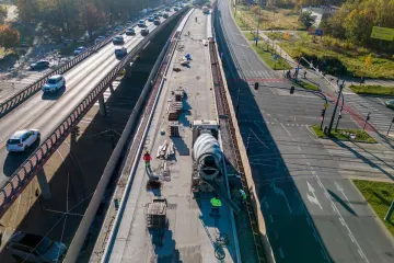 Na estakadzie przy Łodzi Kaliskiej leją beton. Koniec remontu w 2027