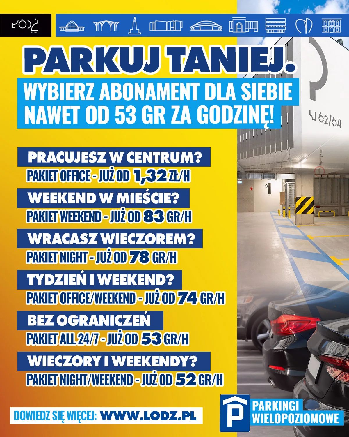 Parking w centrum od 52 gr/h. Nowe abonamenty od 15 września – zdjęcie 1