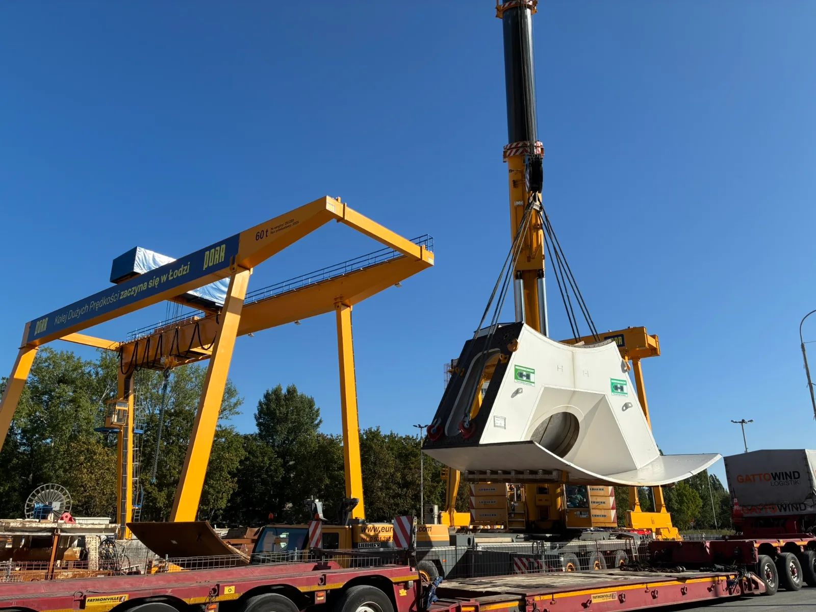 Prawie 40 ton każda. Głowica TBM składa się na Retkini – zdjęcie 1