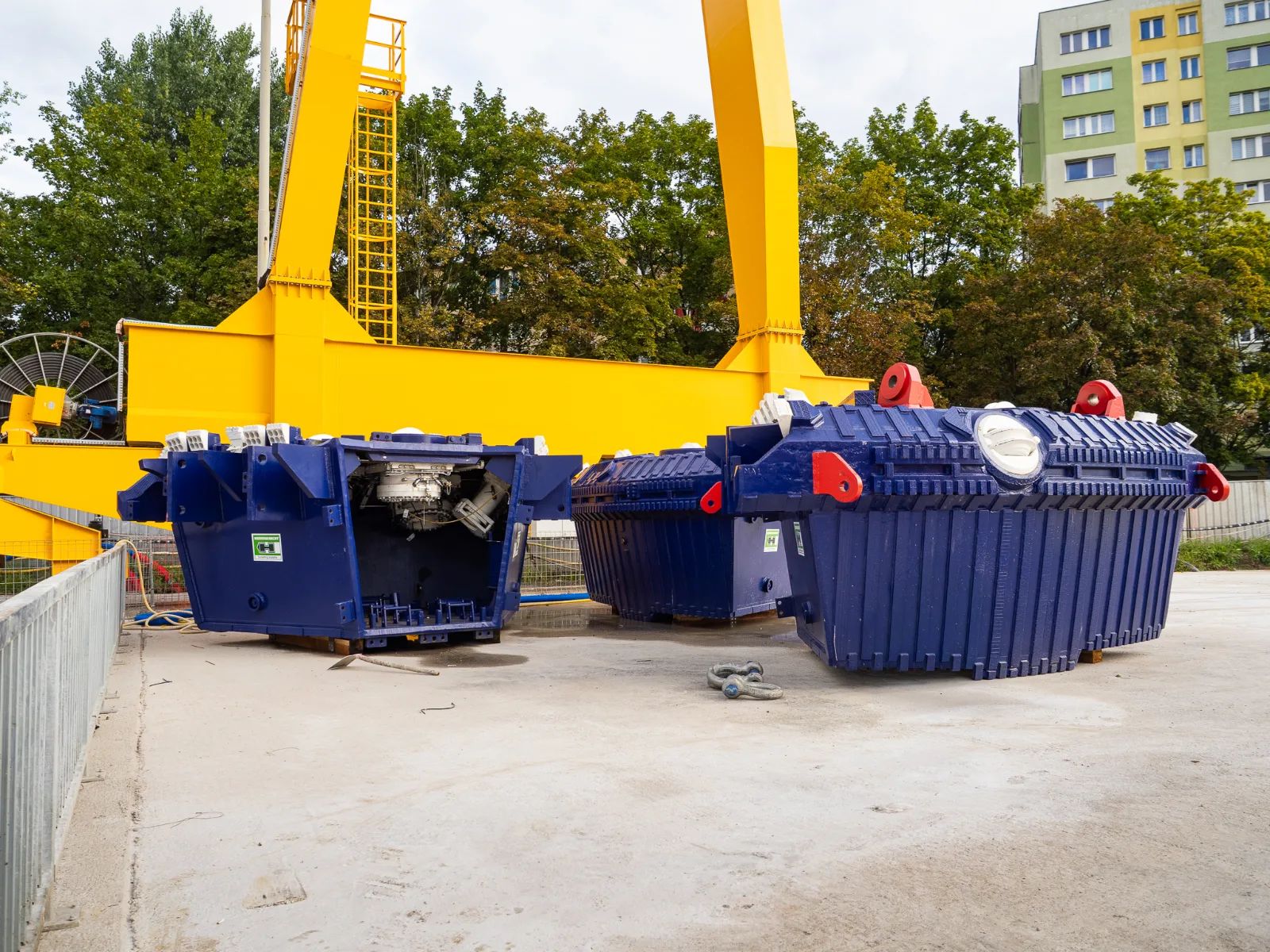 Prawie 40 ton każda. Głowica TBM składa się na Retkini – zdjęcie 2