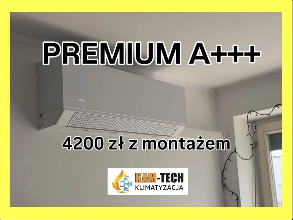 Montaż Klimatyzacji Łódź Bałuty - AUX Premium A+++ | Dom i Mieszkanie