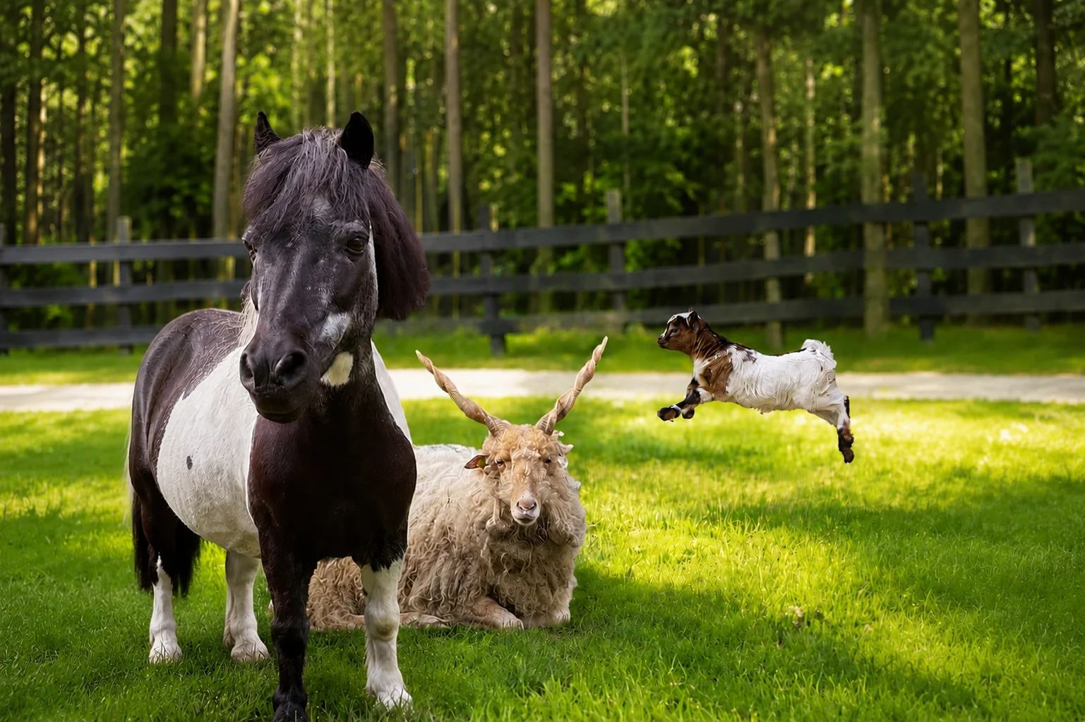 Kozy, owce i kucyk Czesia. Mini zoo w Łodzi ma nowych lokatorów