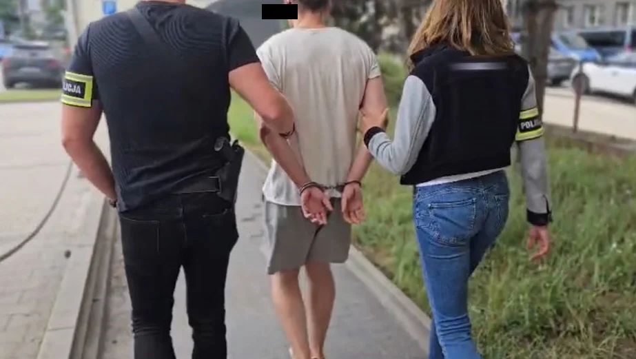 Synowie hodowali konopie, ojciec gromadził broń. Nalot pod Łodzią [WIDEO]