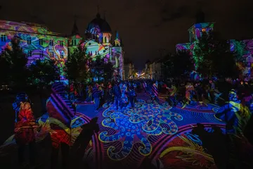 Light Move Festival rozświetlił Łódź. Zobacz zdjęcia i atrakcje ostatniego dnia