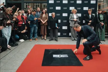 Robert Więckiewicz z gwiazdą w Łodzi. Laudację wygłosiła Agnieszka Holland
