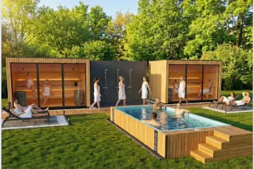Fala rozbudowuje saunarium. Pierwsza nowa sauna już powstaje