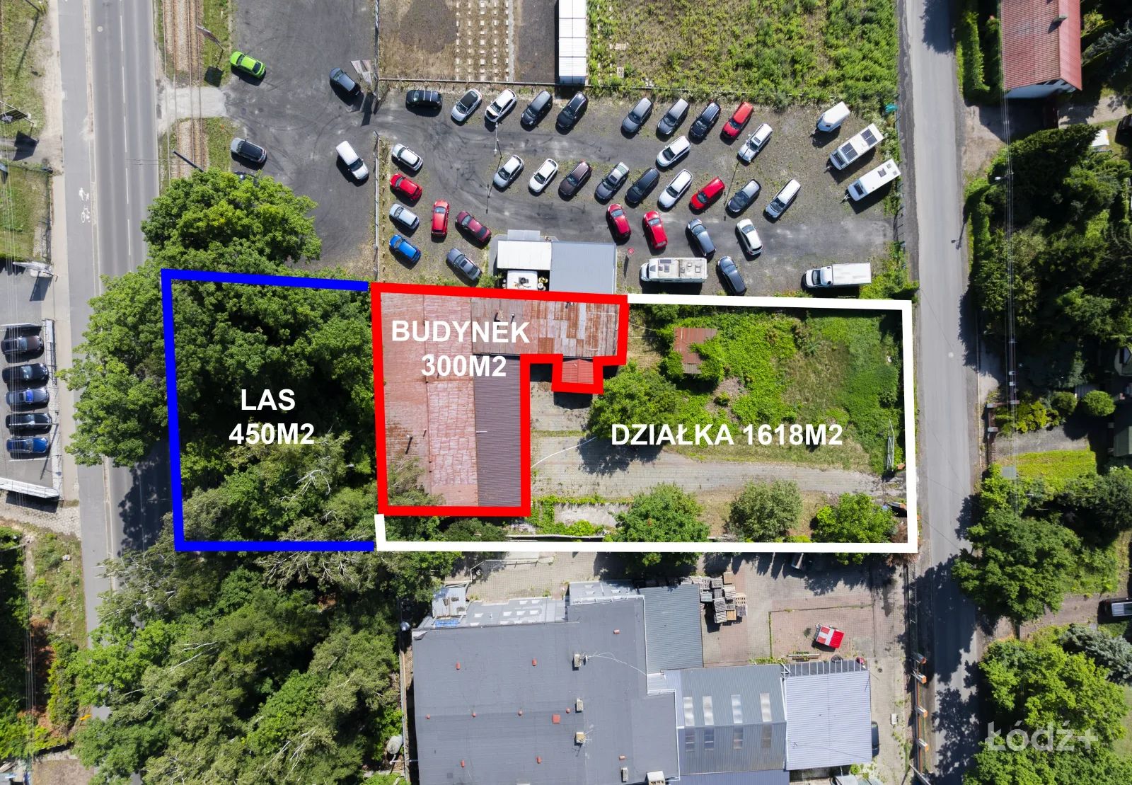 ul. Plonowa 13 - Działka Teofilów 1618m2 + 450 m2 Las Wszystkie Media