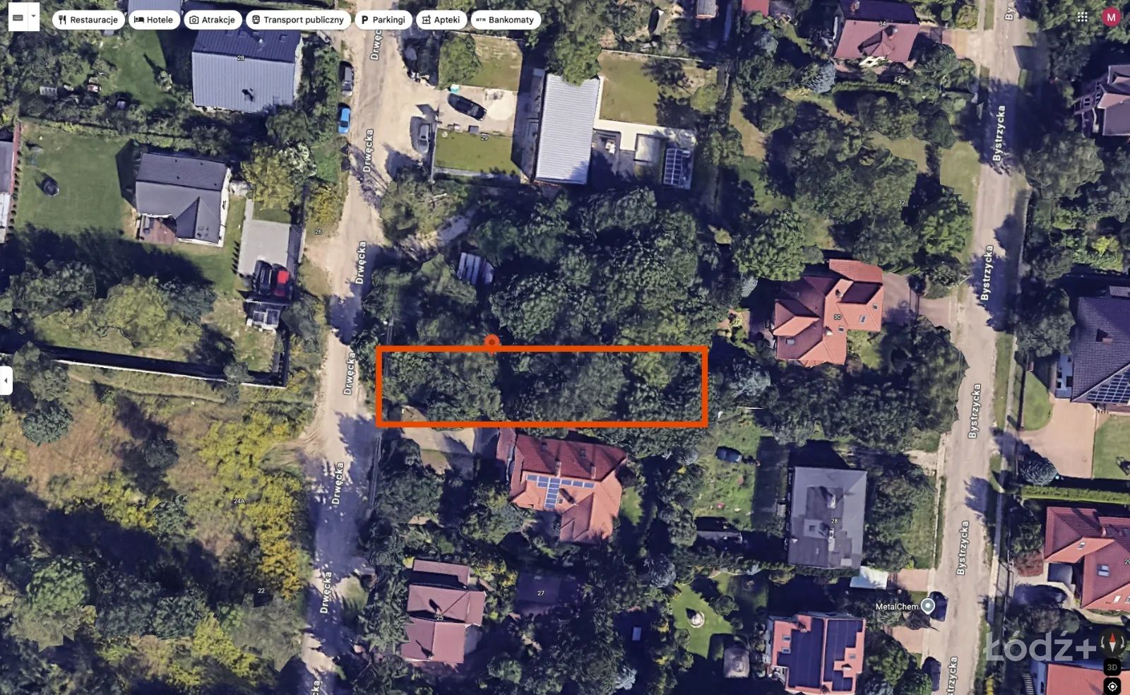 Działka budowlana w centrum z WZ ul. Drwęcka 27a Radiostacja - Doły